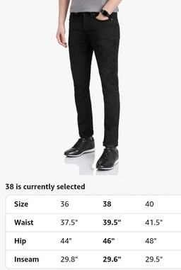 Symbol Premium Men's Slim Fit Stretchable Jeans | Casual Denim | Cotton Stretch | Fashion Shades of Black & Blue (Available in Plus Sizes)
- 32