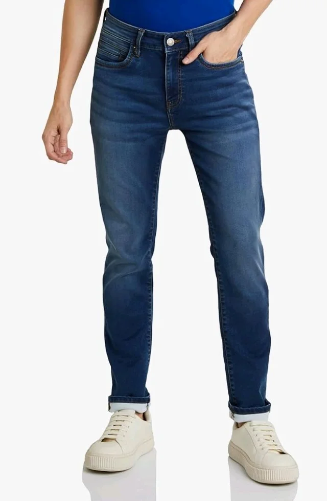Symbol Premium Men's Slim Fit Stretchable Jeans | Casual Denim | Cotton Stretch | Fashion Shades of Black & Blue (Available in Plus Sizes)
- 32