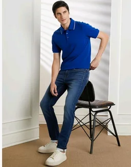 Symbol Premium Men's Slim Fit Stretchable Jeans | Casual Denim | Cotton Stretch | Fashion Shades of Black & Blue (Available in Plus Sizes)
- 32