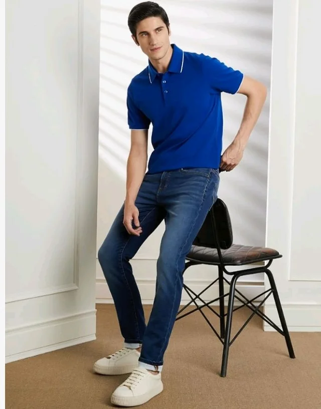 Symbol Premium Men's Slim Fit Stretchable Jeans | Casual Denim | Cotton Stretch | Fashion Shades of Black & Blue (Available in Plus Sizes)
- 32