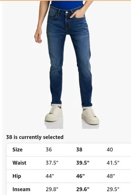 Symbol Premium Men's Slim Fit Stretchable Jeans | Casual Denim | Cotton Stretch | Fashion Shades of Black & Blue (Available in Plus Sizes)
- 32