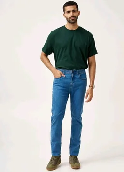 The Pant Project Slim Fit Stretchable Jeans for Men | Mens Denim Cotton Pants | Stylish Ankle Length Jean
- 34