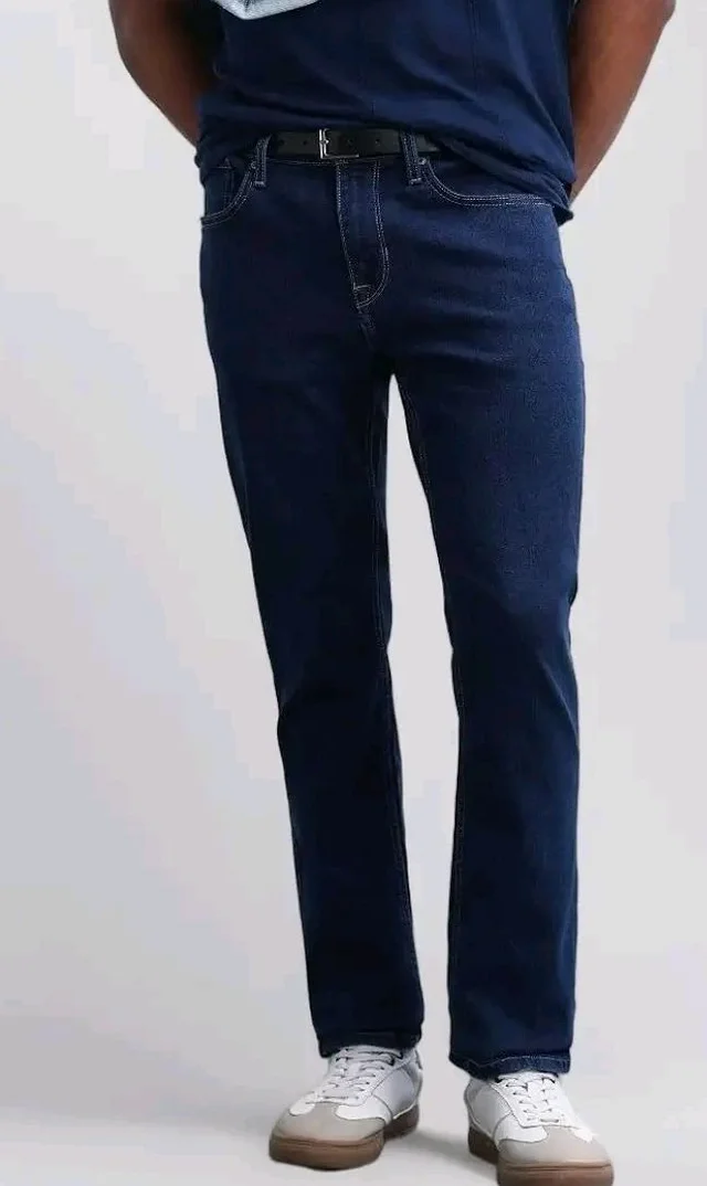 Flying Machine Men's Slim Straight Fit Jeans| Solid | Mid Rise | Stretchable | Jeans for Man - 36