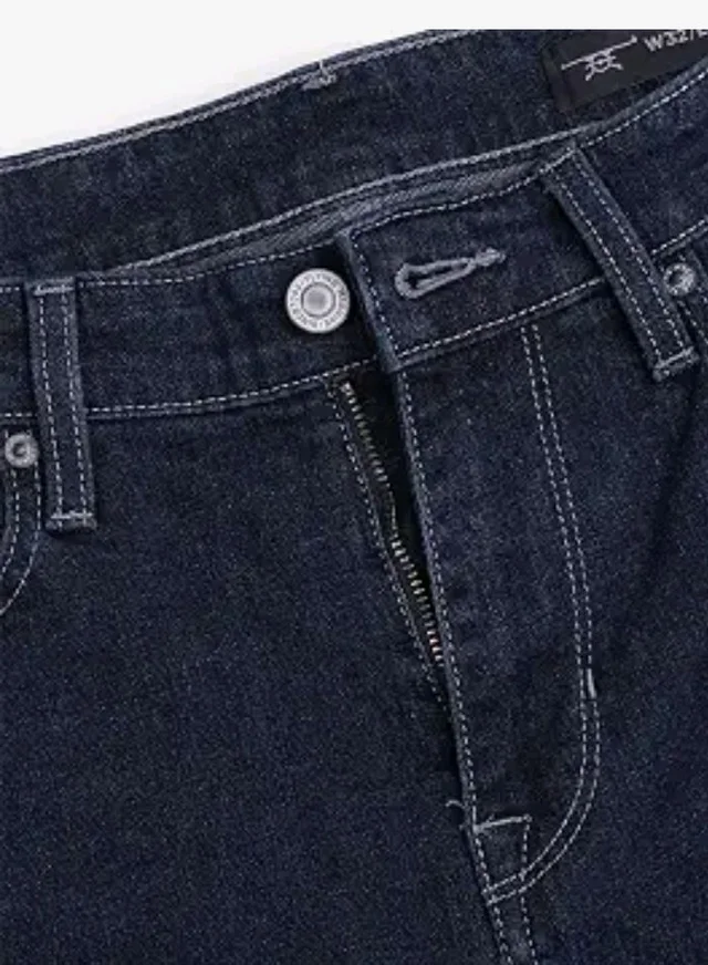 Flying Machine Men's Slim Straight Fit Jeans| Solid | Mid Rise | Stretchable | Jeans for Man - 36