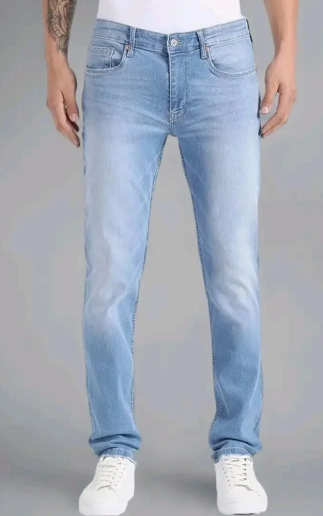 Flying Machine Men's Slim Straight Fit Jeans| Solid | Mid Rise | Stretchable | Jeans for Man
- 32