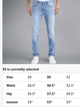 Flying Machine Men's Slim Straight Fit Jeans| Solid | Mid Rise | Stretchable | Jeans for Man
- 32