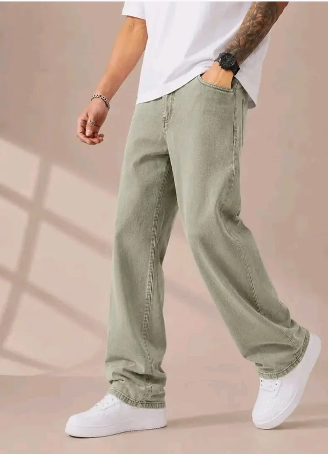 Men's Comfortable Casual Denim Jeans || Straight Fit (Jean) for Men || Regular Fit Mid Rise Flat Front Full Length Jeans for Men| Modern & Fashionable for Casualwear - 32