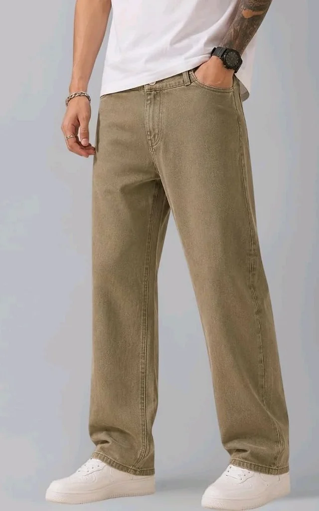 Men's Comfortable Casual Denim Jeans || Straight Fit (Jean) for Men || Regular Fit Mid Rise Flat Front Full Length Jeans for Men| Modern & Fashionable for Casualwear - 34