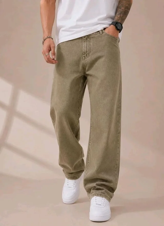 Men's Comfortable Casual Denim Jeans || Straight Fit (Jean) for Men || Regular Fit Mid Rise Flat Front Full Length Jeans for Men| Modern & Fashionable for Casualwear - 34