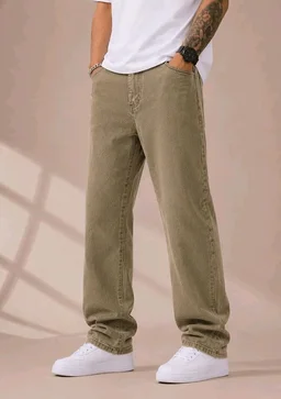 Men's Comfortable Casual Denim Jeans || Straight Fit (Jean) for Men || Regular Fit Mid Rise Flat Front Full Length Jeans for Men| Modern & Fashionable for Casualwear - 34