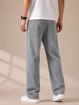 Men's Comfortable Casual Denim Jeans || Straight Fit (Jean) for Men || Regular Fit Mid Rise Flat Front Full Length Jeans for Men| Modern & Fashionable for Casualwear - 34