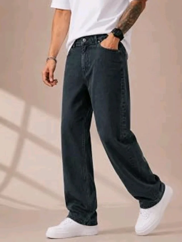 Men's Comfortable Casual Denim Jeans || Straight Fit (Jean) for Men || Regular Fit Mid Rise Flat Front Full Length Jeans for Men| Modern & Fashionable for Casualwear
- 32