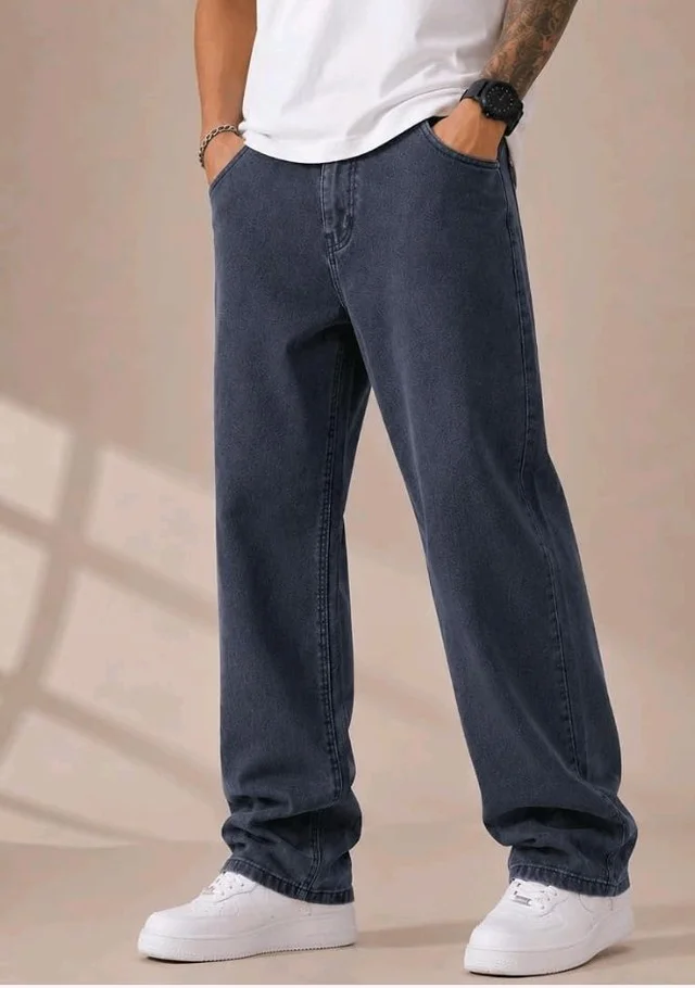 Men's Comfortable Casual Denim Jeans || Straight Fit (Jean) for Men || Regular Fit Mid Rise Flat Front Full Length Jeans for Men| Modern & Fashionable for Casualwear
- 34
