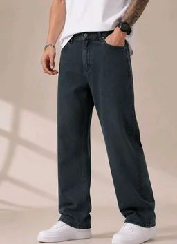 Men's Comfortable Casual Denim Jeans || Straight Fit (Jean) for Men || Regular Fit Mid Rise Flat Front Full Length Jeans for Men| Modern & Fashionable for Casualwear
- 32