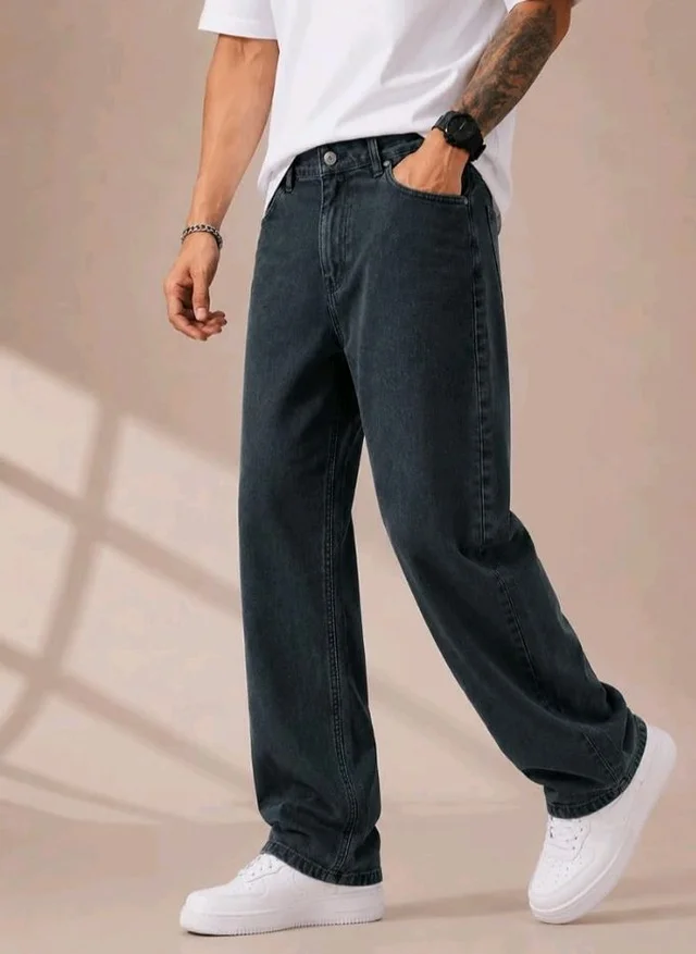 Men's Comfortable Casual Denim Jeans || Straight Fit (Jean) for Men || Regular Fit Mid Rise Flat Front Full Length Jeans for Men| Modern & Fashionable for Casualwear
- 32