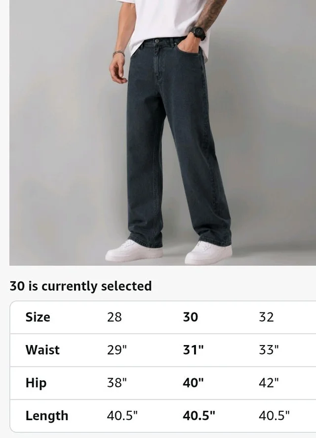 Men's Comfortable Casual Denim Jeans || Straight Fit (Jean) for Men || Regular Fit Mid Rise Flat Front Full Length Jeans for Men| Modern & Fashionable for Casualwear
- 32