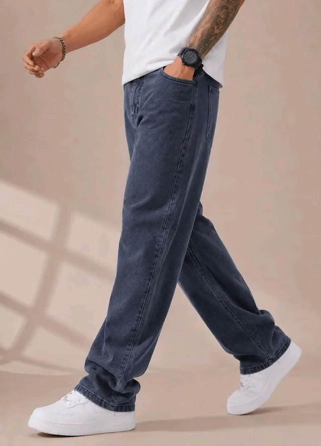 Men's Comfortable Casual Denim Jeans || Straight Fit (Jean) for Men || Regular Fit Mid Rise Flat Front Full Length Jeans for Men| Modern & Fashionable for Casualwear
- 32