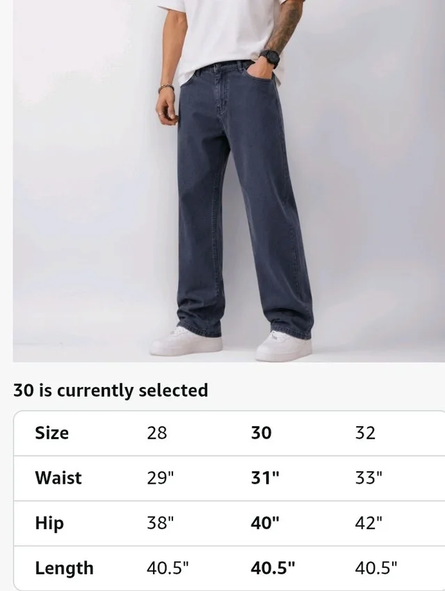 Men's Comfortable Casual Denim Jeans || Straight Fit (Jean) for Men || Regular Fit Mid Rise Flat Front Full Length Jeans for Men| Modern & Fashionable for Casualwear
- 32