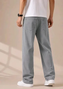 Men's Comfortable Casual Denim Jeans || Straight Fit (Jean) for Men || Regular Fit Mid Rise Flat Front Full Length Jeans for Men| Modern & Fashionable for Casualwear - 34