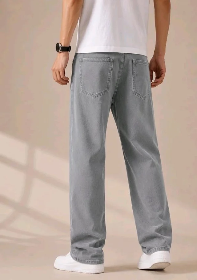 Men's Comfortable Casual Denim Jeans || Straight Fit (Jean) for Men || Regular Fit Mid Rise Flat Front Full Length Jeans for Men| Modern & Fashionable for Casualwear - 34