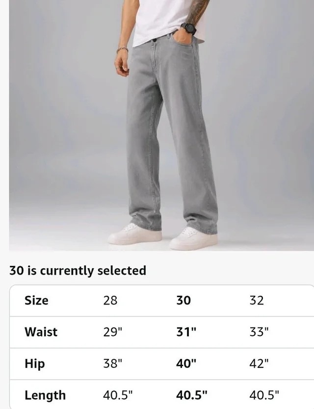 Men's Comfortable Casual Denim Jeans || Straight Fit (Jean) for Men || Regular Fit Mid Rise Flat Front Full Length Jeans for Men| Modern & Fashionable for Casualwear - 34