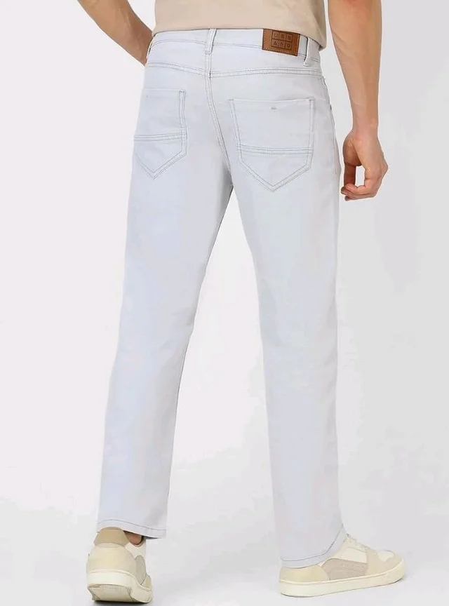 Urbano Fashion Men's Regular Fit Mid Rise Washed Jeans Stretchable
- 32