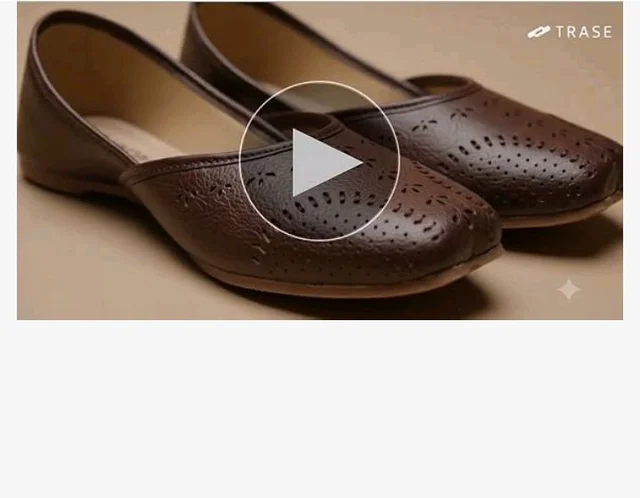 TRASE Traditional Jutti for Women & Girls | Flat Sole, Soft Lining, Cushion Footbed | Casual Wear & Comfortable Ethnic Footwear for Wedding & Festive - 9