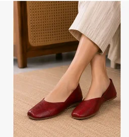 TRASE Traditional Jutti for Women & Girls | Flat Sole, Soft Lining, Cushion Footbed | Casual Wear & Comfortable Ethnic Footwear for Wedding & Festive - 9
