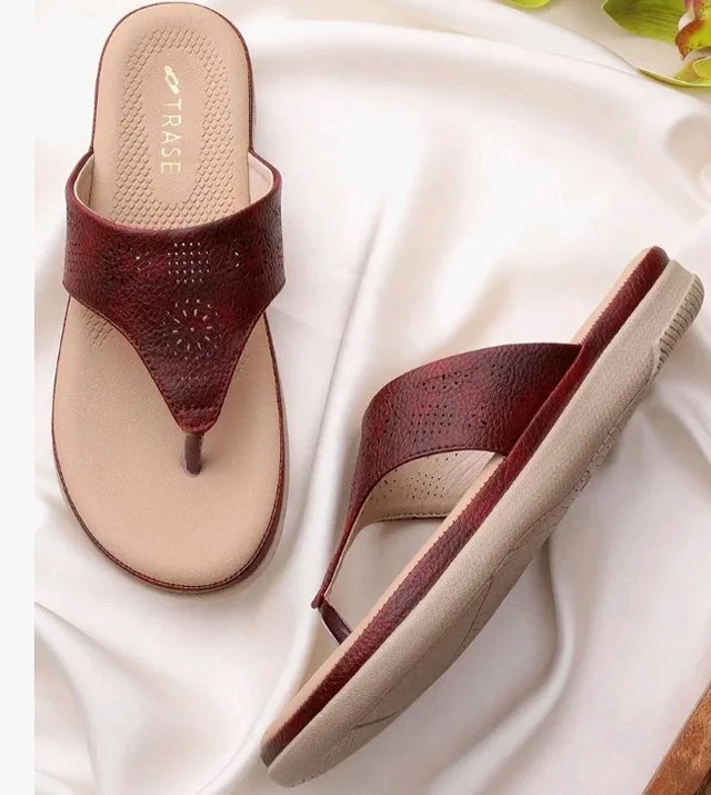 TRASE Flats for Women Stylish | Lightweight Comfortable Slippers for Woman | Soft Sole Ladies Footwear for All Day Comfort - 7