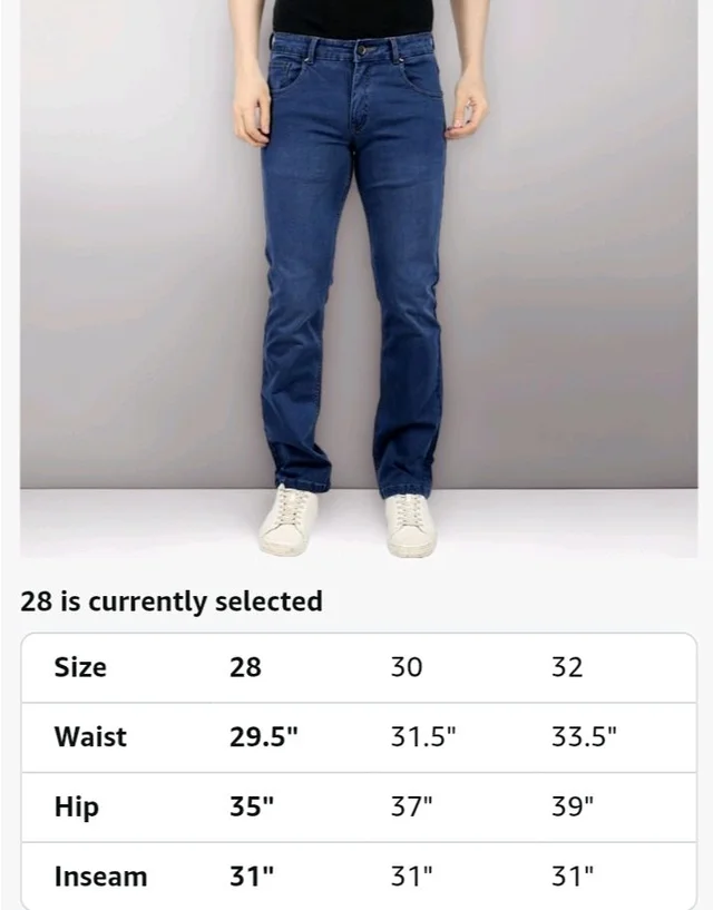 Men’s Premium Straight Fit Jeans | Cotton Rich Breathable Denim Pants for Men | Comfortable Regular Wear Casual Jeans
- 32