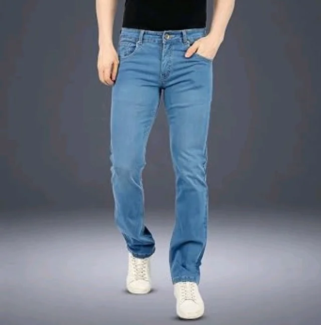 Men’s Premium Straight Fit Jeans | Cotton Rich Breathable Denim Pants for Men | Comfortable Regular Wear Casual Jeans - 32