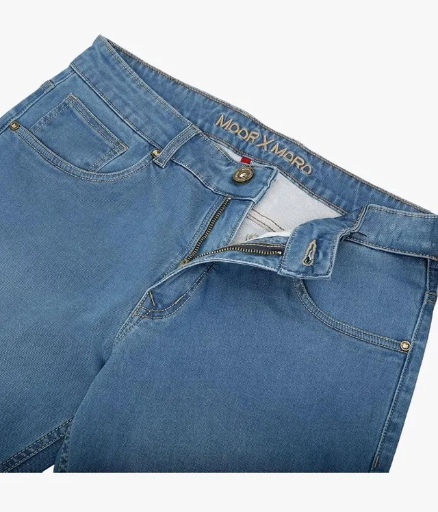 Men’s Premium Straight Fit Jeans | Cotton Rich Breathable Denim Pants for Men | Comfortable Regular Wear Casual Jeans - 32
