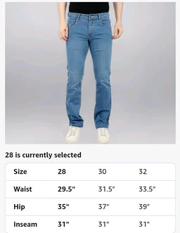 Men’s Premium Straight Fit Jeans | Cotton Rich Breathable Denim Pants for Men | Comfortable Regular Wear Casual Jeans - 32
