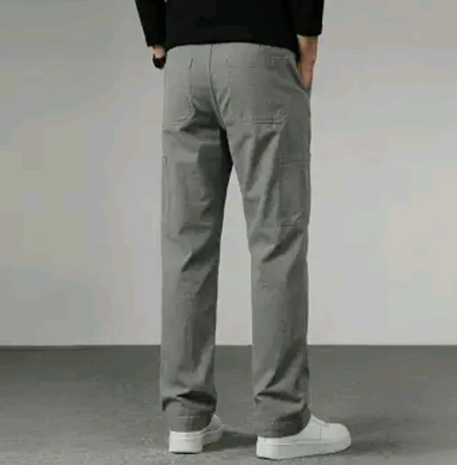 Cargo for Men | Cotton Cargo Pant | Lower for man | Elastic Drawstring Waist Straight Fit Bottoms | Comfortable Breathable Cargos for Casual, Office Wear - 32