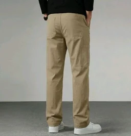 Cargo for Men | Cotton Cargo Pant | Lower for man | Elastic Drawstring Waist Straight Fit Bottoms | Comfortable Breathable Cargos for Casual, Office Wear - 34