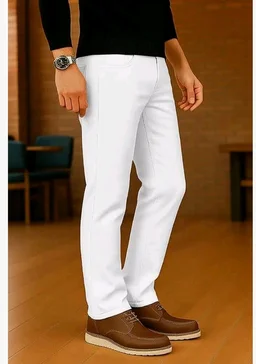 Ben Martin Men's Smart Fit Stretchable Jeans || Mid-Rise Denim Pants with Whisker Wash || Premium Casual Wear Jean for Men || 5 Pocket Jean's for Men's (2) - 32