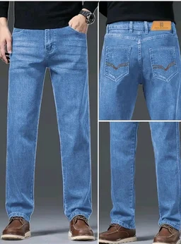 Ben Martin Men's Smart Fit Stretchable Jeans || Mid-Rise Denim Pants with Whisker Wash || Premium Casual Wear Jean for Men || 5 Pocket Jean's for Men's (2) - 32
