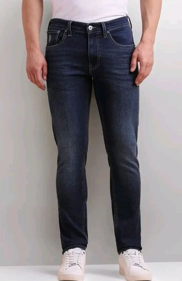 U.S. Polo ASSN. Denim Jeans for Men - Slim Tapered Fit, Mens Jeans for Office & Regular Wear - 32