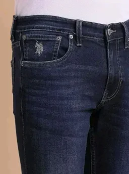 U.S. Polo ASSN. Denim Jeans for Men - Slim Tapered Fit, Mens Jeans for Office & Regular Wear - 32