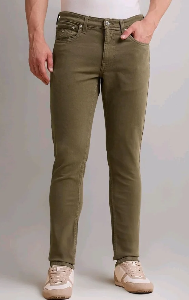 U.S. Polo ASSN. Denim Jeans for Men - Slim Tapered Fit, Mens Jeans for Office & Regular Wear
- 36