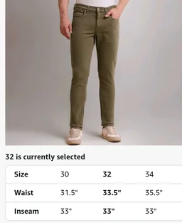 U.S. Polo ASSN. Denim Jeans for Men - Slim Tapered Fit, Mens Jeans for Office & Regular Wear
- 36