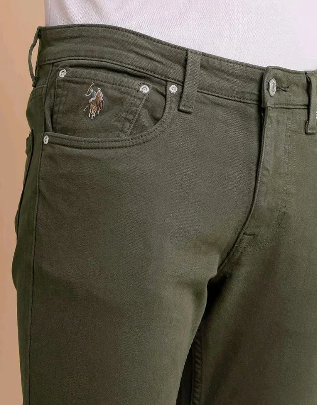 U.S. Polo ASSN. Denim Jeans for Men - Slim Tapered Fit, Mens Jeans for Office & Regular Wear
- 36