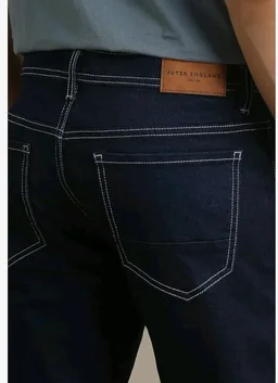Peter England Men's Slim Tapered Jeans | Denim | Casual Wear | Modern Fit
- 34