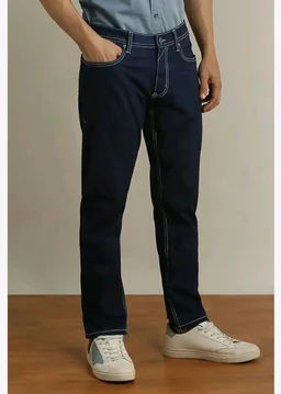 Peter England Men's Slim Tapered Jeans | Denim | Casual Wear | Modern Fit
- 34