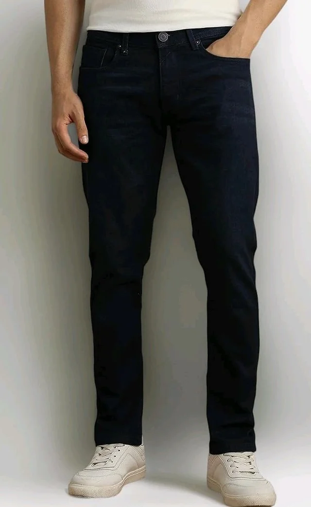 Peter England Men's Slim Tapered Jeans | Denim | Casual Wear | Modern Fit
- 34