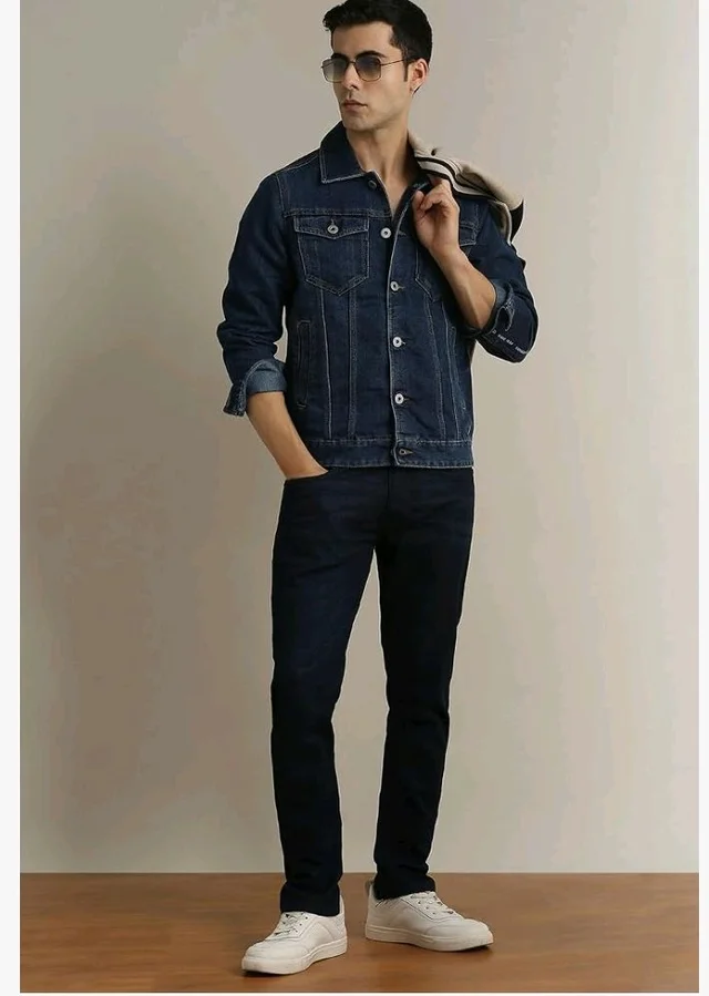 Peter England Men's Slim Tapered Jeans | Denim | Casual Wear | Modern Fit
- 34