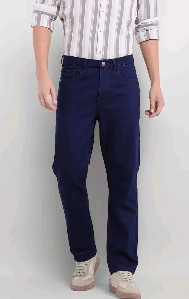 THE INDIAN GARAGE CO Men Slim Straight Fit Solid Mid-Rise Stretchable Jeans
- 34