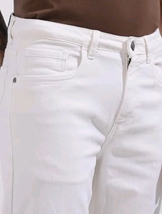 THE INDIAN GARAGE CO Men Slim Straight Fit Solid Mid-Rise Stretchable Jeans
- 32