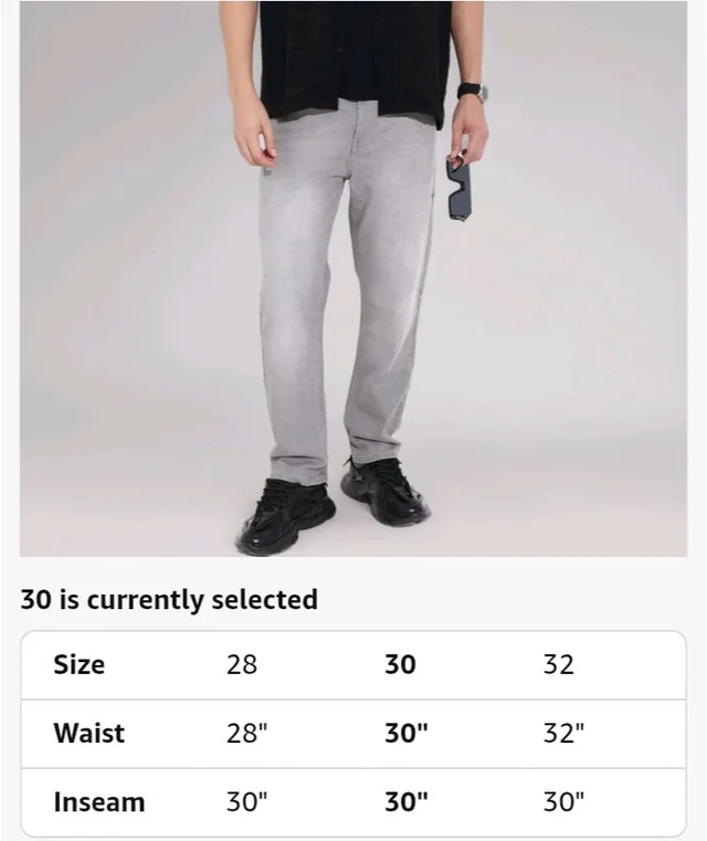 THE INDIAN GARAGE CO Men Slim Straight Fit Solid Mid-Rise Stretchable Jeans - 32