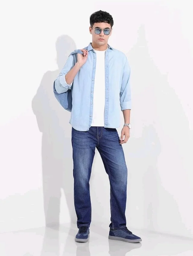 THE INDIAN GARAGE CO Men Slim Straight Fit Solid Mid-Rise Stretchable Jeans
- 32